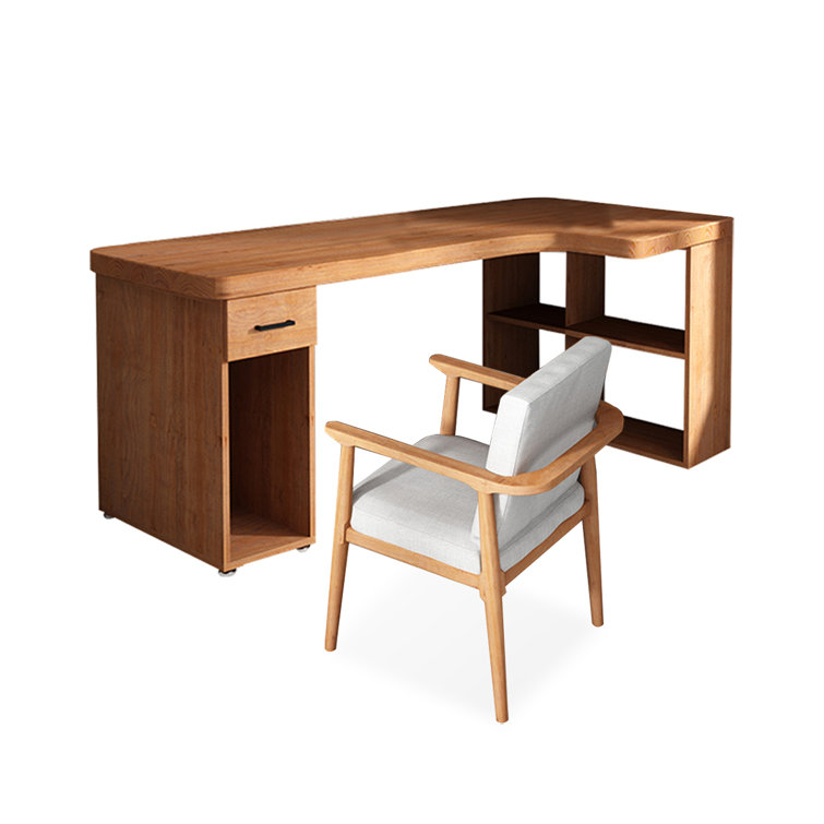 Pine desk and outlet chair